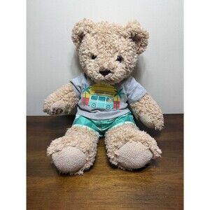 Build A Bear Workshop Timeless Teddy 16" Brown Plush Stuffed Camper Van Vacation